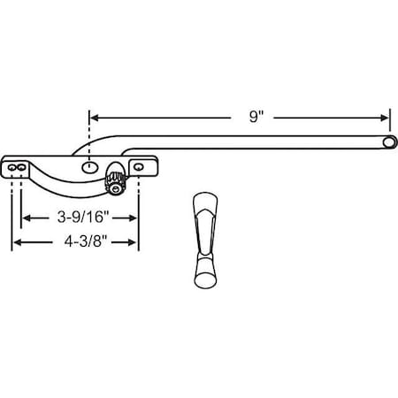 Strybuc LH ALUMINUM OPERATOR ASSY 36-100